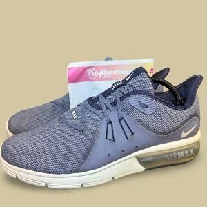 Nike Air Max Sequent 3 Running Shoes Men's Size 11 Blue Athletic Sneakers